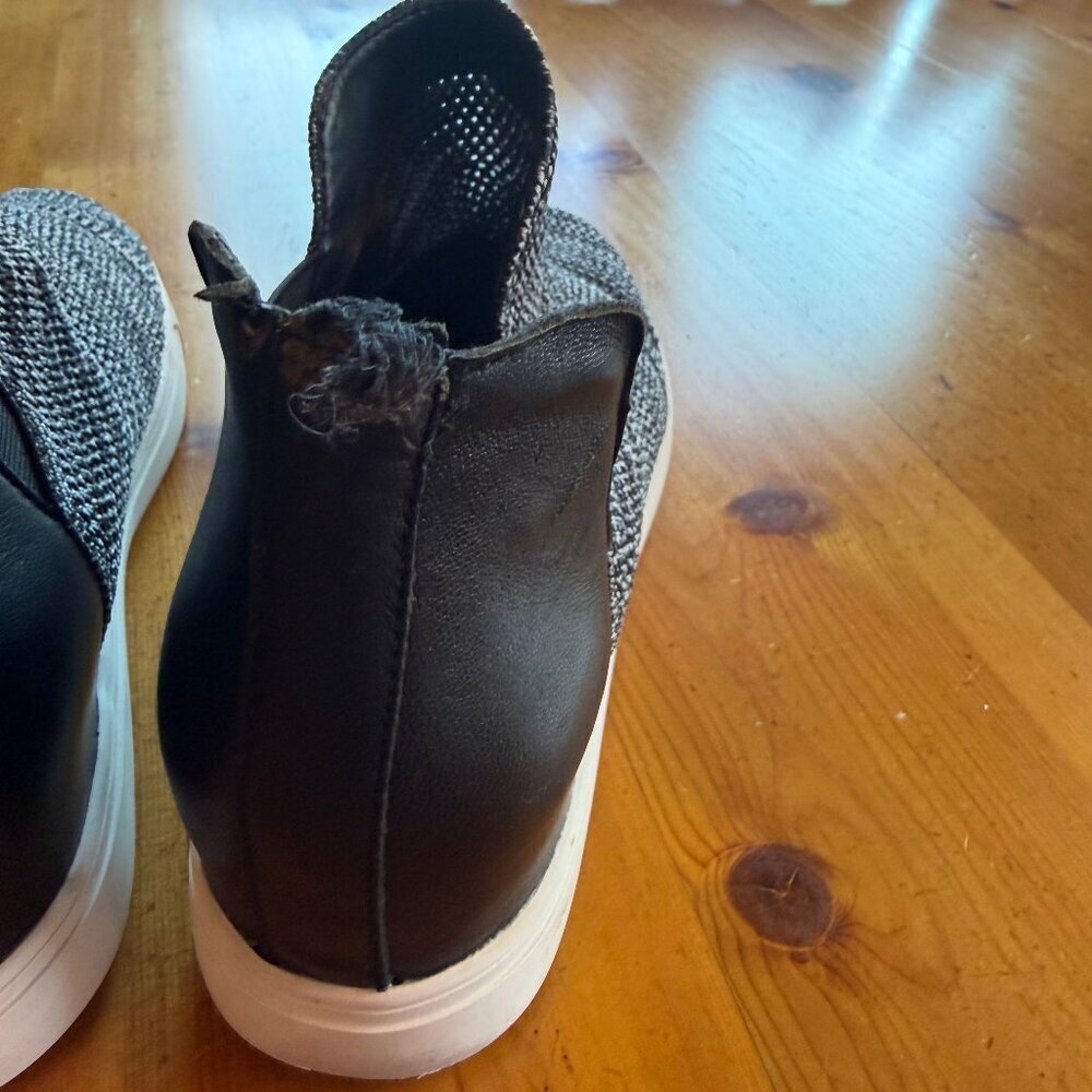 Chelsea & Violet Cielo Flyknit Leather Wedge Slip On Sneakers 10 - Picture 9 of 9
